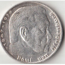 1935 - 5 Marchi argento Paul von Hindenburg Zecca D